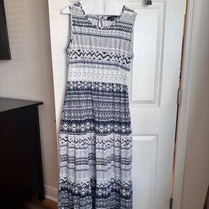 Suzanne Betro geo pattern maxi dress /small/ NWT